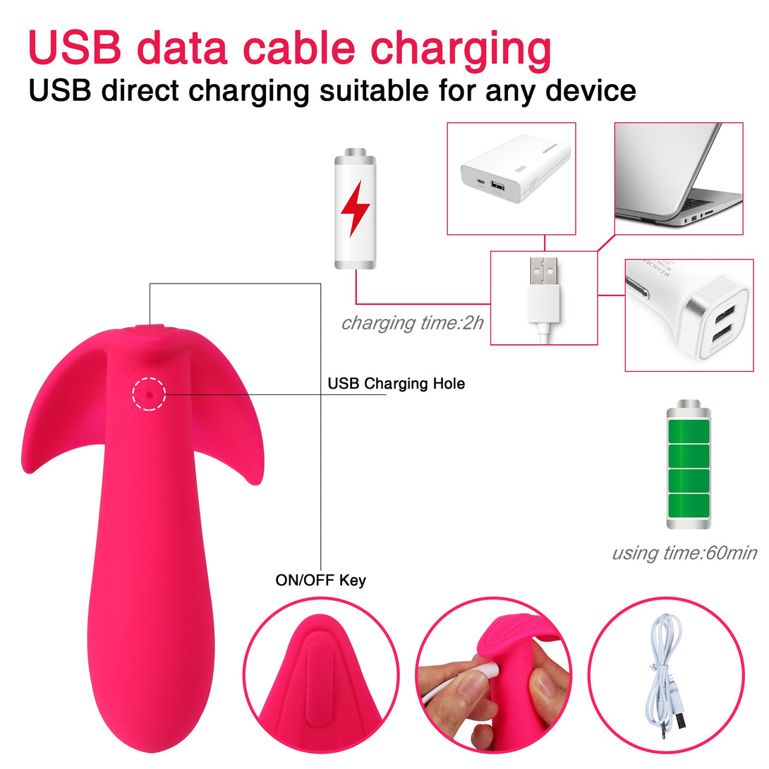 Clitoral vibrator USB charge