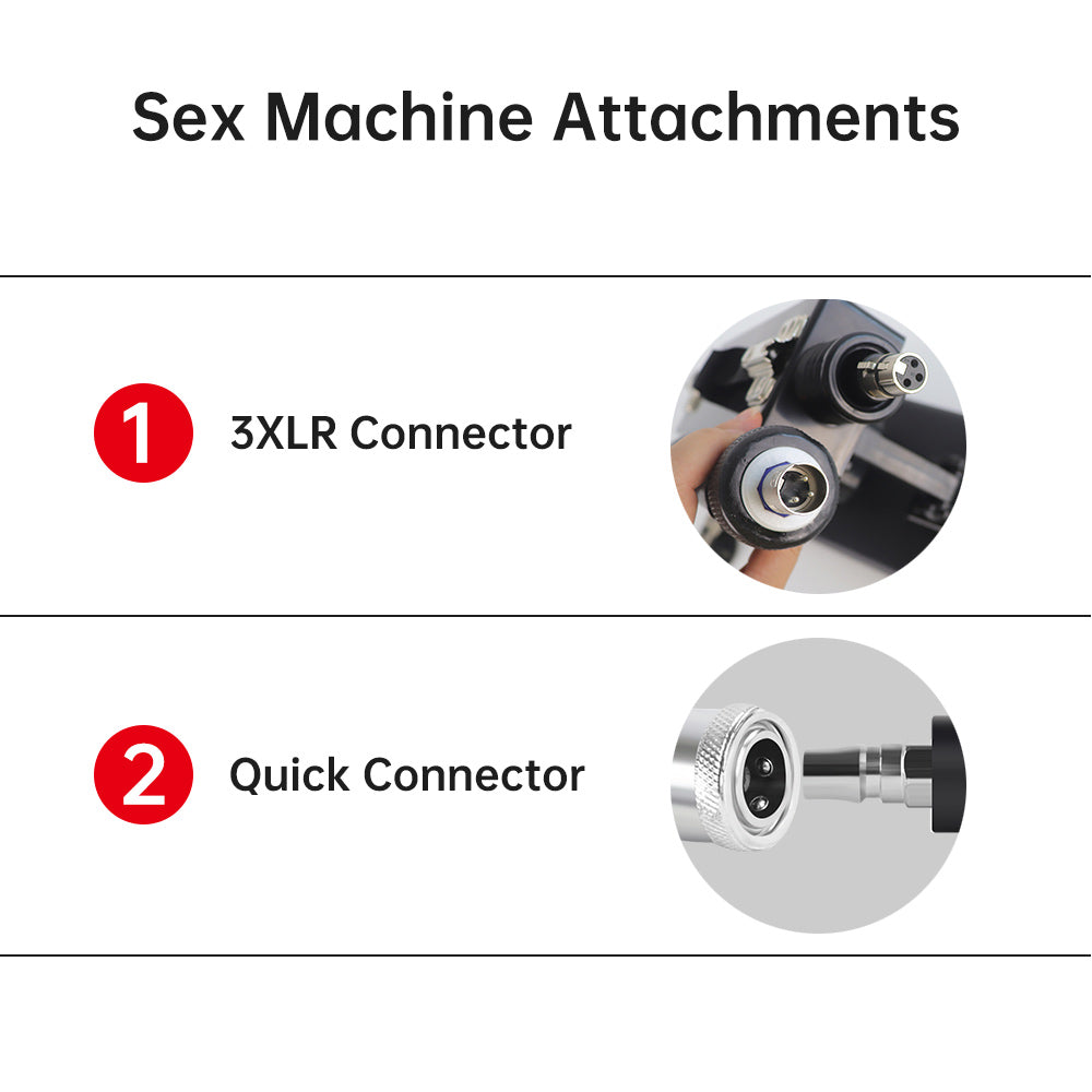 Quick Connector Adapter for 3XLR Connector Sex Machine