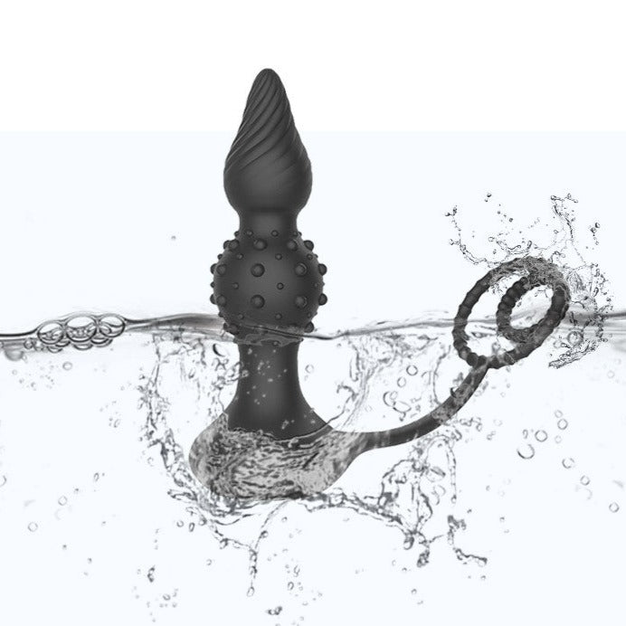Anal Beed & Penis Ring IPX6 Waterproof