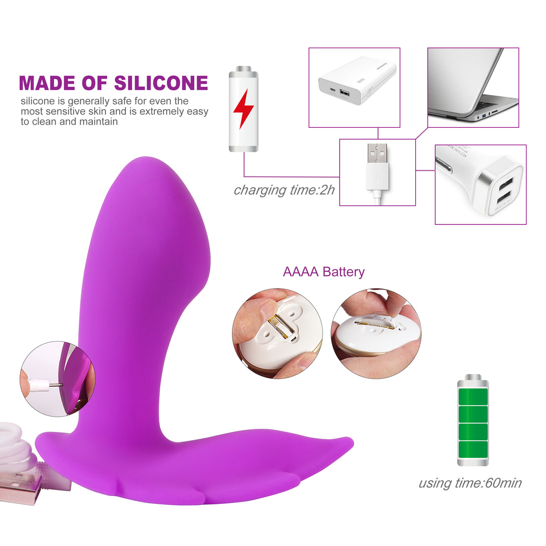 Clitoral vibrator chargeable