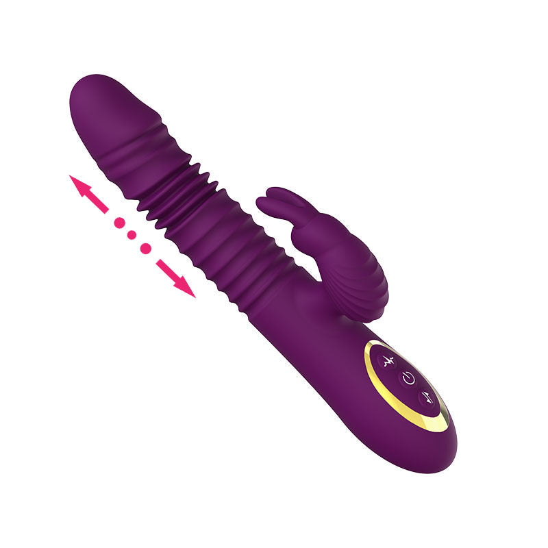 Telescopic Rabbit Vibrator Purple