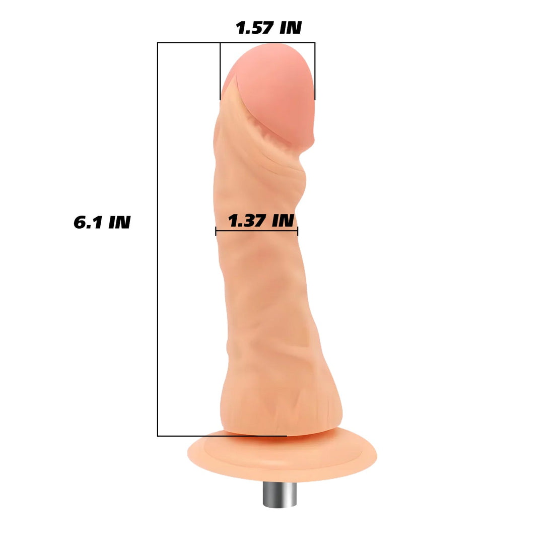 6.1 Inch Dildo Accessories with Big Glans