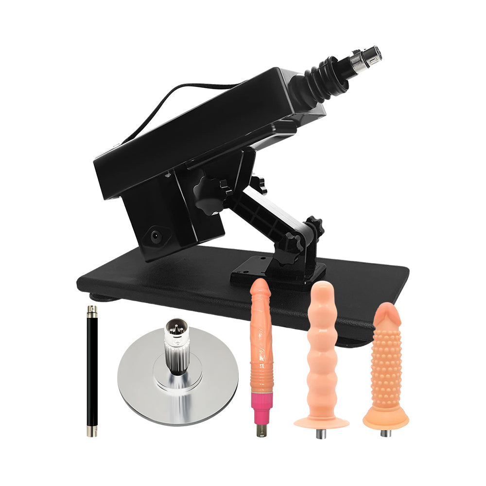 Automatic Sex Machine Device with Anal Plugs Attachments