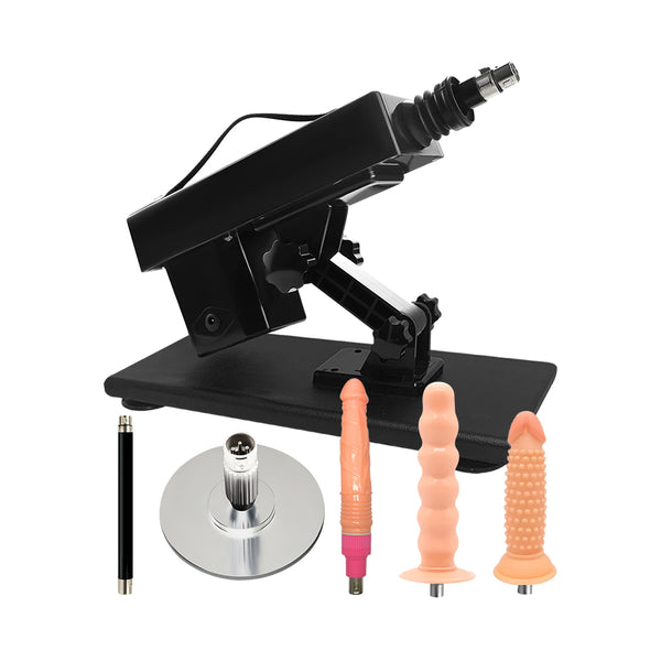 Automatic Sex Machine Device with Anal Plugs Attachments
