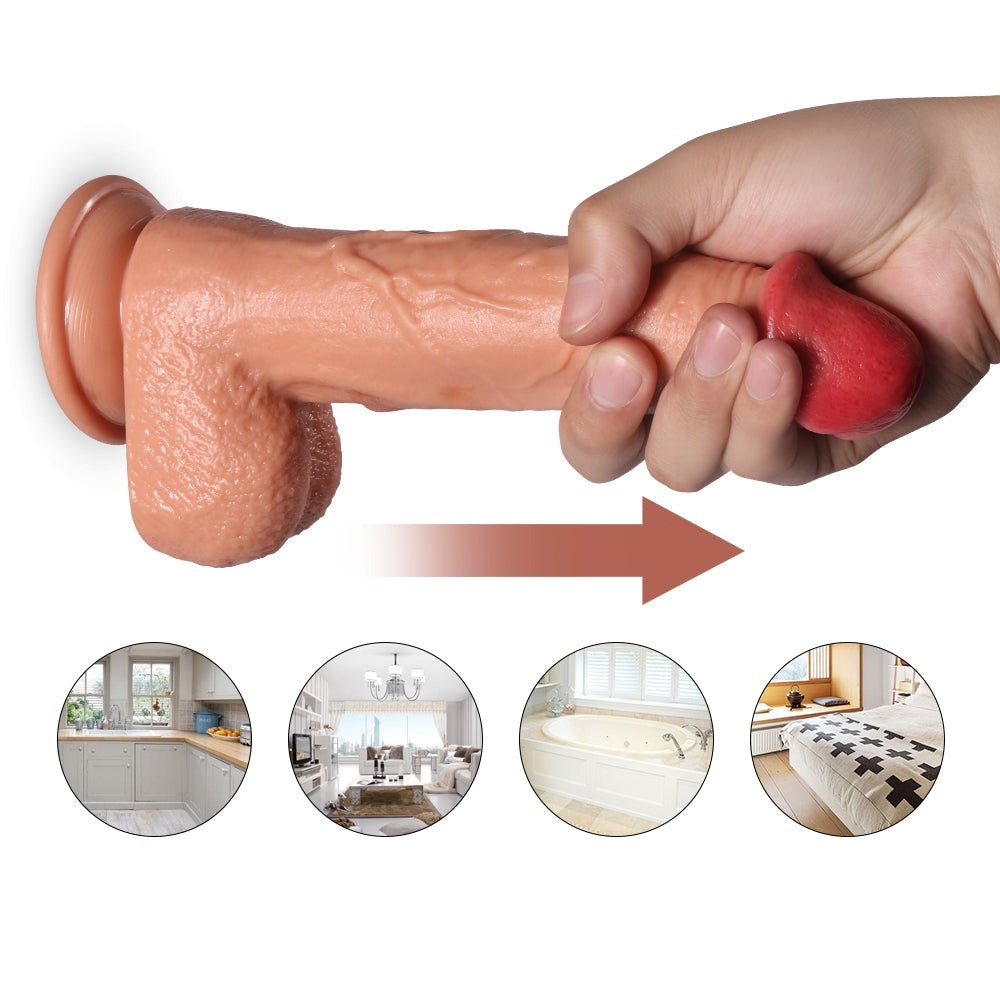 Realistic Penis Vibrator Sucker