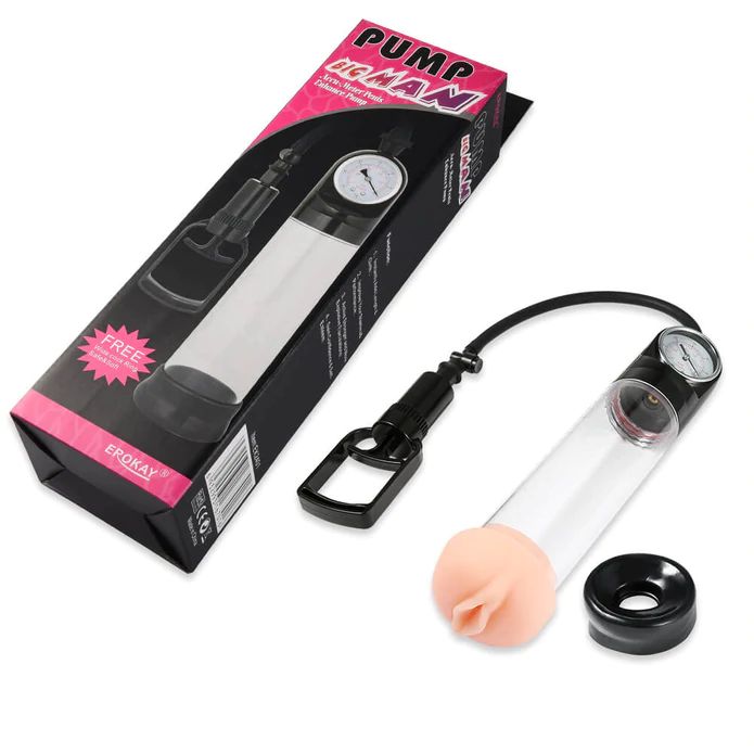 Manually Controlled Penis Pump Package