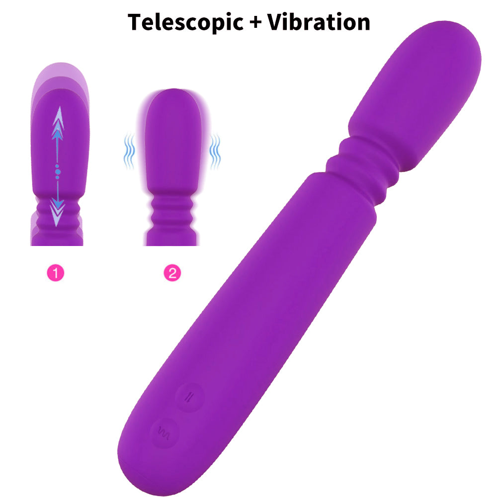 Wand Vibrator With Telescoping And Vibrating Functions