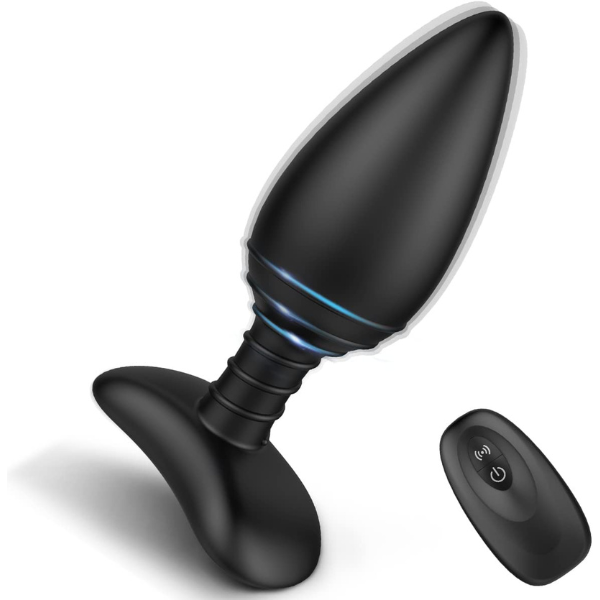 Rechargeable Anal Vibrator with Remote Control 6 Vibration Modes