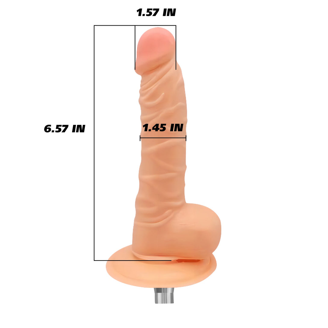 Sex Machine Attachments Toy 3XLR Lifelike 6.57" Dildos