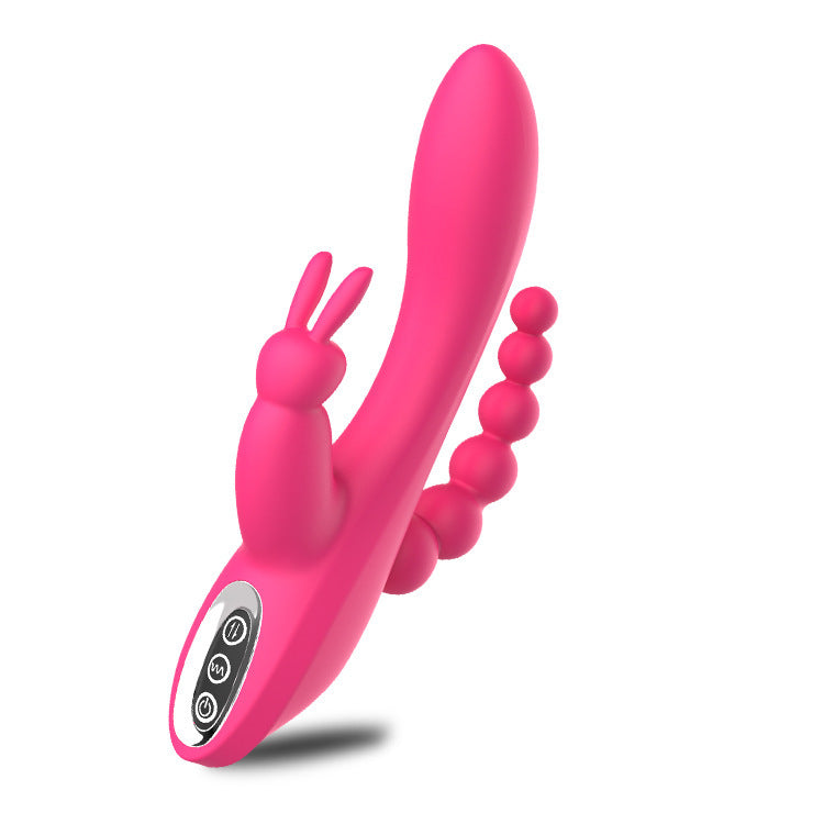 3 in 1 G-spot Rabbit vibrator pink