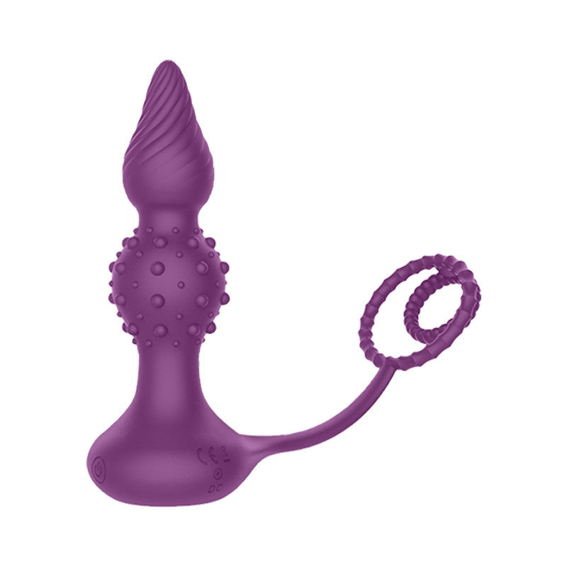 Anal Beed & Penis Ring Purple