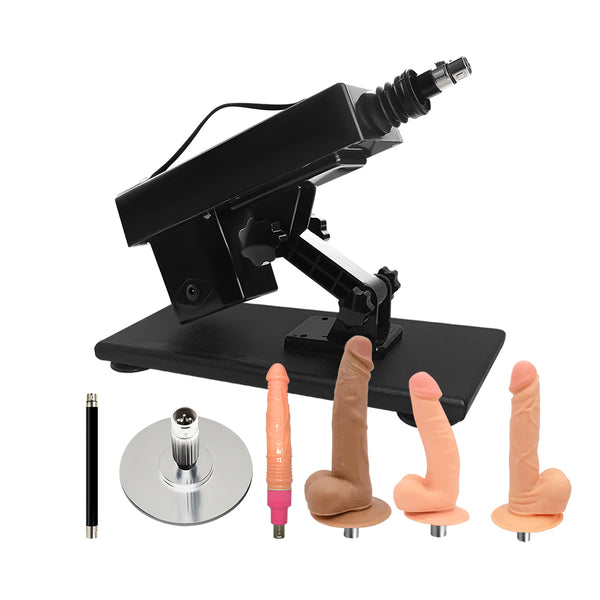 Automatic Sex Machine for Women with Huge Anal Dildos