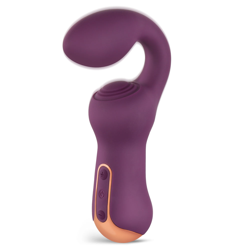Dual Motor Vaginal Vibrator Purple 