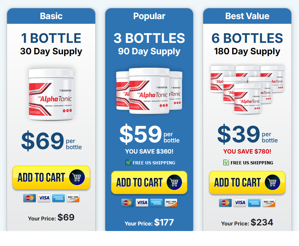 Alpha Tonic Pricing